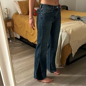 Mid Rise Hudson Jeans with Flare Detail
